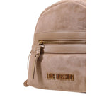 Love Moschino Beige Polyester Backpack Love Moschino