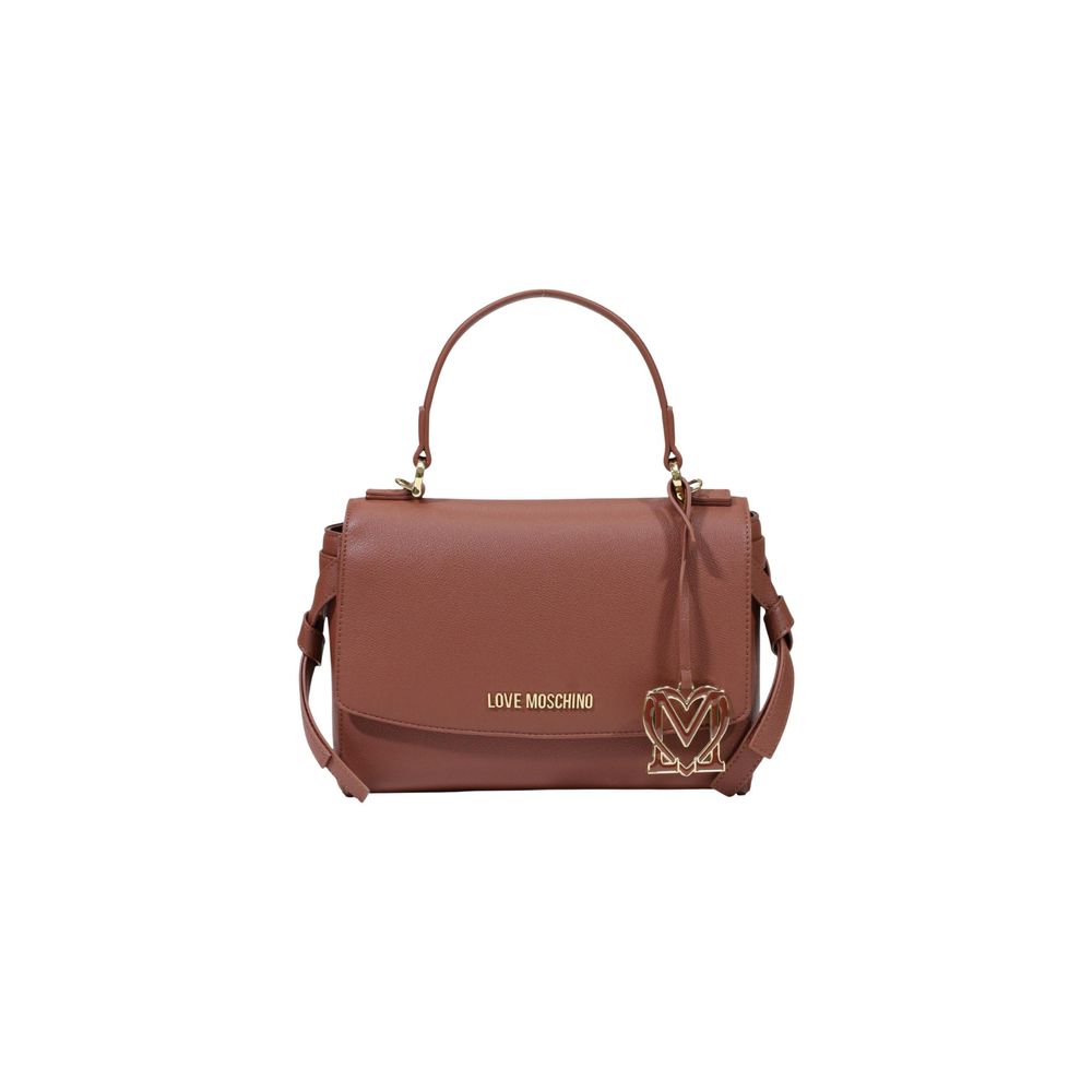 Love Moschino Brown Polyethylene Handbag Love Moschino