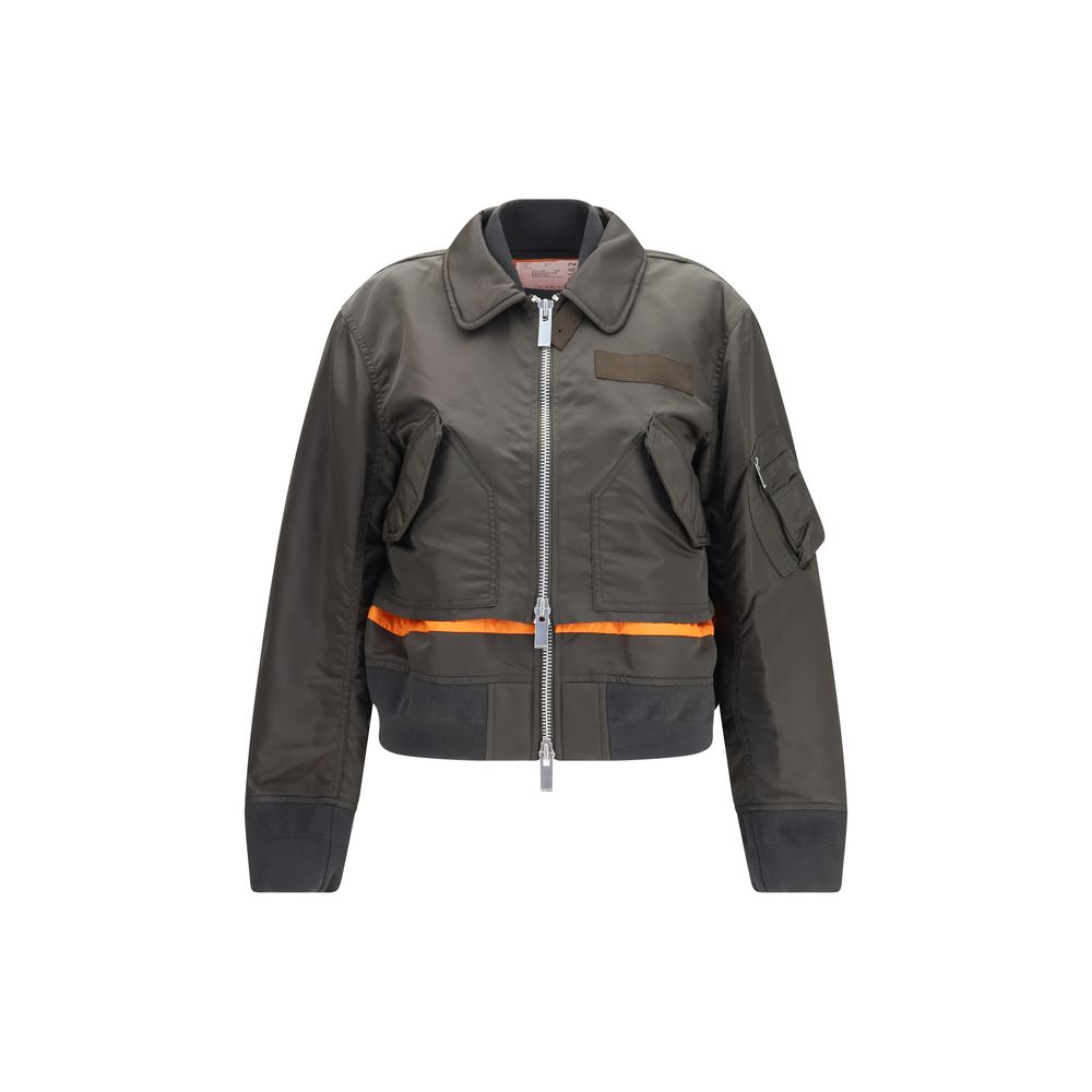 Sacai Bicolor Nylon Bomber Sacai