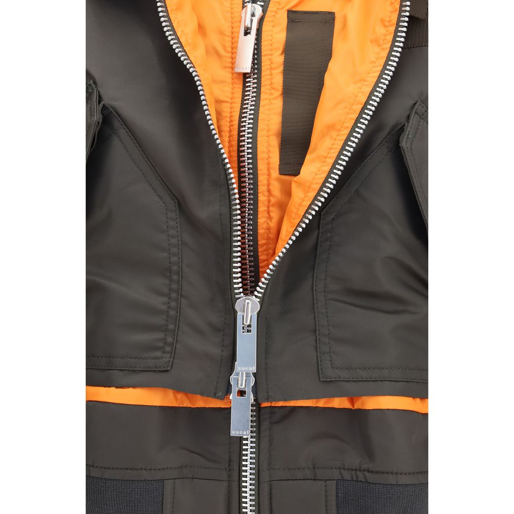 Sacai Bicolor Nylon Bomber Sacai
