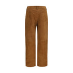 Magda Butrym Brown Lambskin Pants - Eljoys Fashion 
