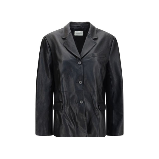 Magda Butrym Black Lambskin Blazer Magda Butrym