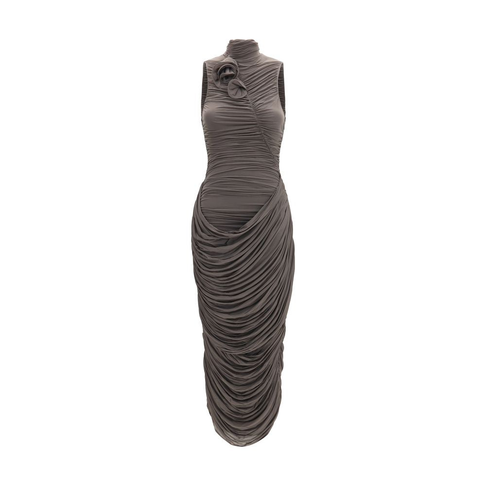 Magda Butrym Gray Copper Cocktail Dress Magda Butrym