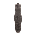 Magda Butrym Gray Copper Cocktail Dress Magda Butrym