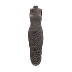 Magda Butrym Gray Copper Cocktail Dress Magda Butrym