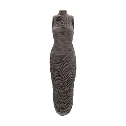 Magda Butrym Gray Copper Cocktail Dress Magda Butrym