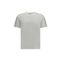 White cotton T-shirt by Burberry with classic logo detail, displayed on a plain background.