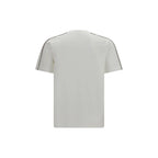 White cotton T-shirt by Burberry with classic logo print, displayed flat on a plain background.
