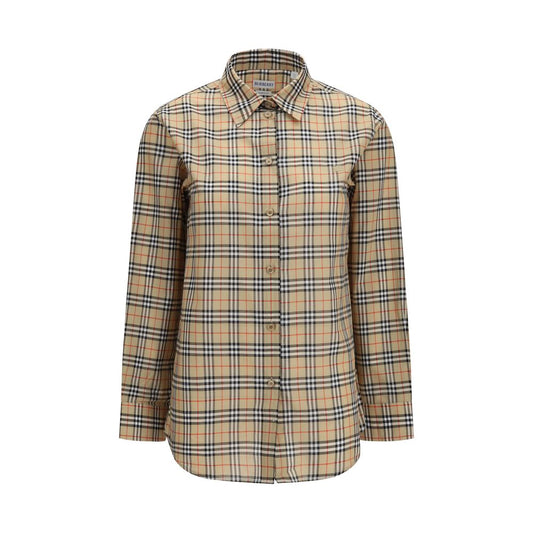 Burberry Beige Cotton Pattern Shirt Burberry