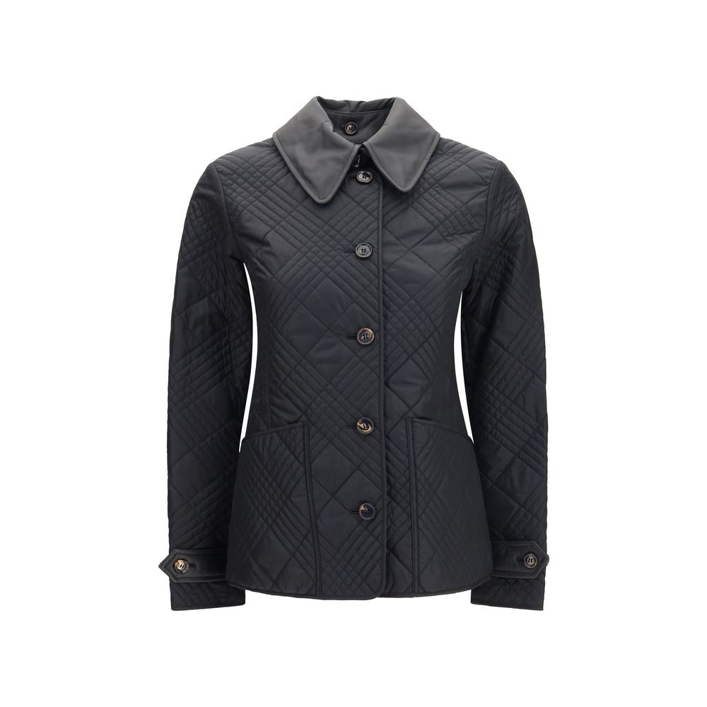 Burberry Black Polyamide Full-Length Jacket Burberry