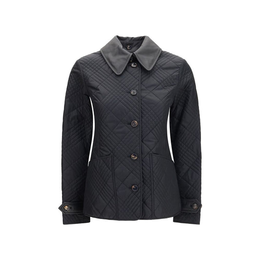 Burberry Black Polyamide Full-Length Jacket Burberry