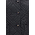 Burberry Black Polyamide Full-Length Jacket Burberry