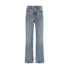 Golden Goose Blue Cotton Straight-Leg Jeans Golden Goose