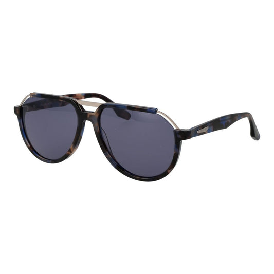 Trussardi Brown Acetate & Stainless Steel Sunglasses Trussardi