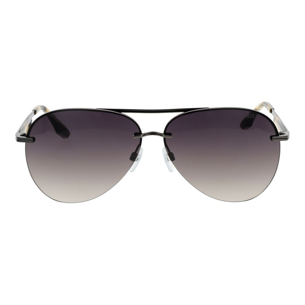Trussardi Gray Metal Sunglasses Trussardi