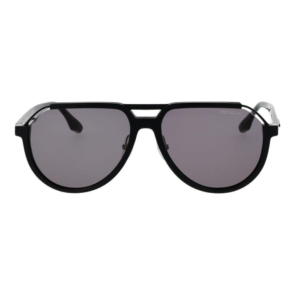 Trussardi Black Acetate Sunglasses Trussardi