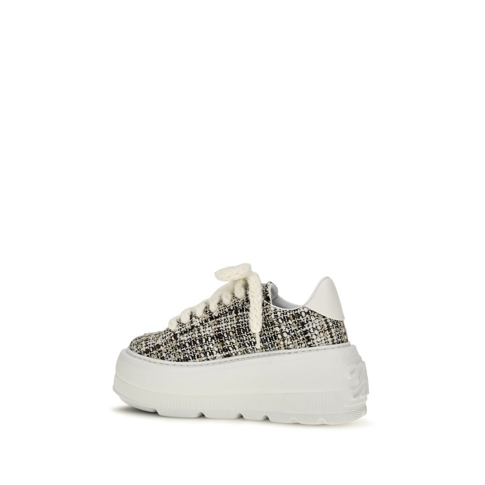 Casadei Multicolor Fabric Platform Sneakers Casadei