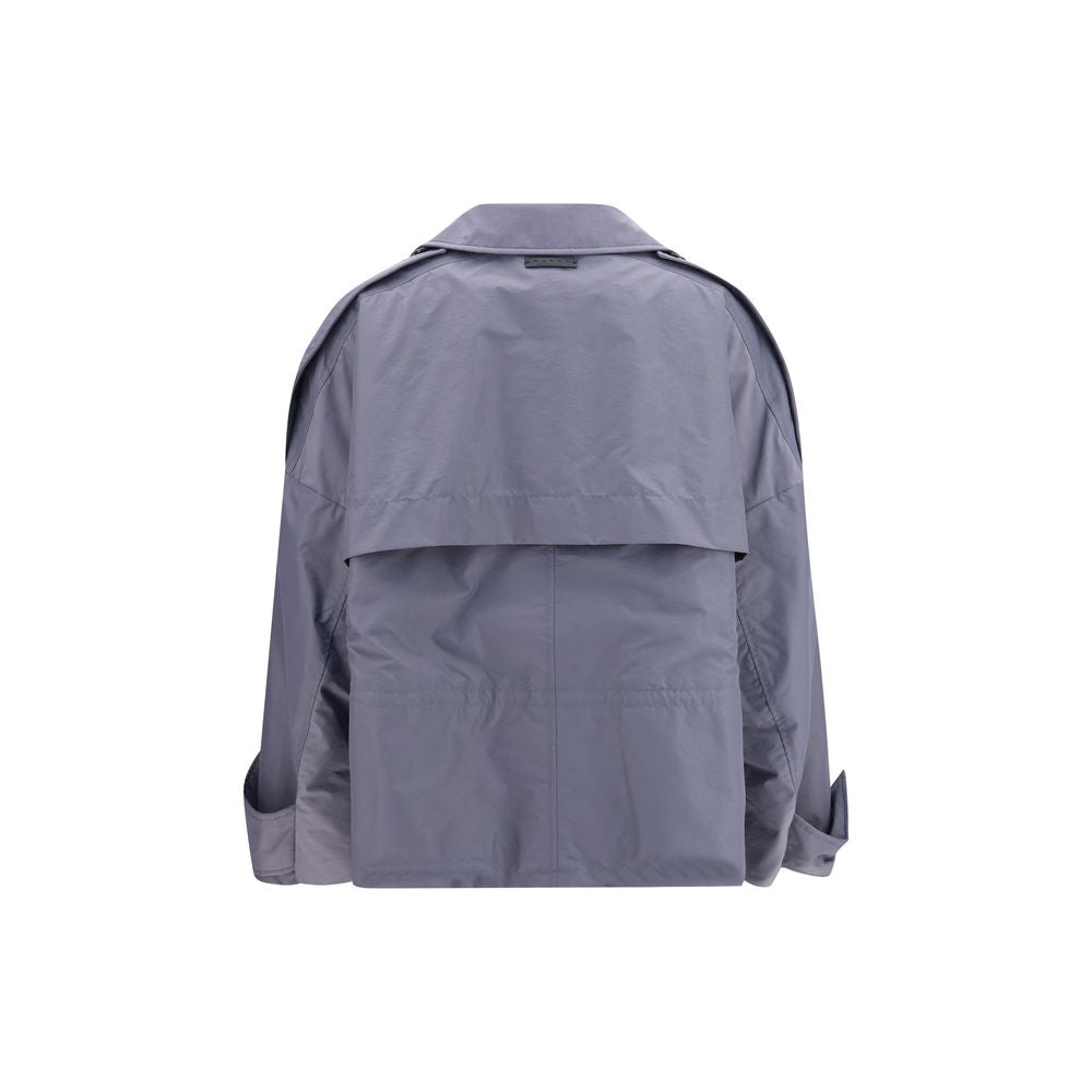 Marni Gray Polyamide Full-Length Jacket Marni