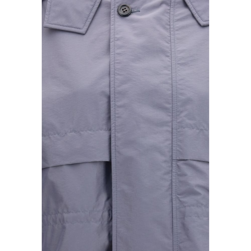Marni Gray Polyamide Full-Length Jacket Marni