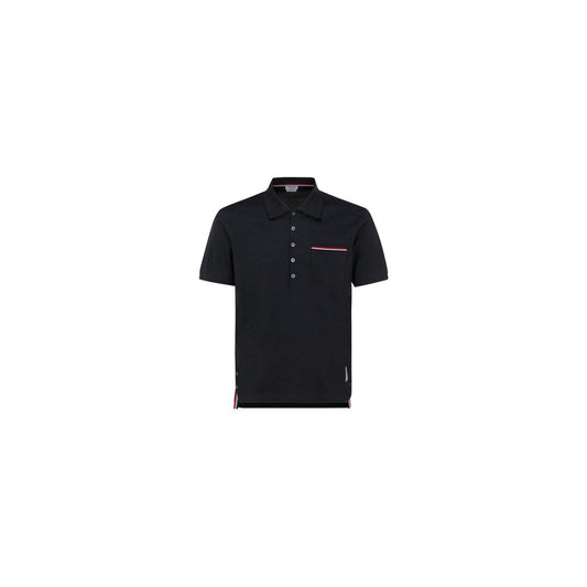 Thom Browne Gray Cotton Polo Shirt Thom Browne