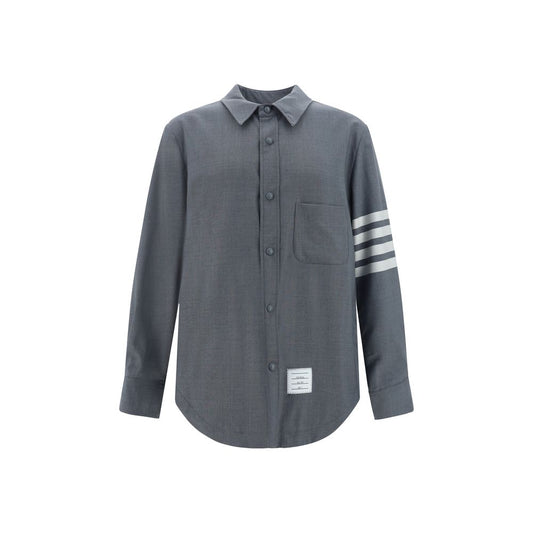 Thom Browne Gray Wool Oves Aries Dress Shirt Thom Browne