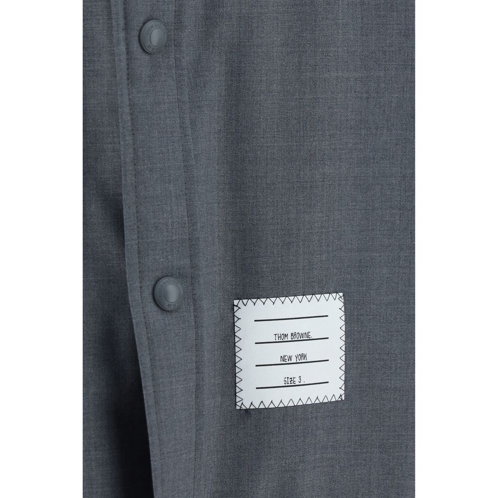 Thom Browne Gray Wool Oves Aries Dress Shirt Thom Browne