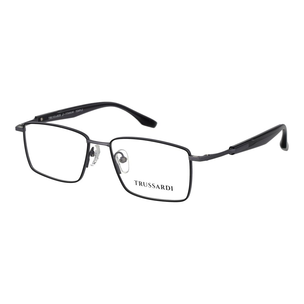 Trussardi Gray Stainless Steel Glasses Frames