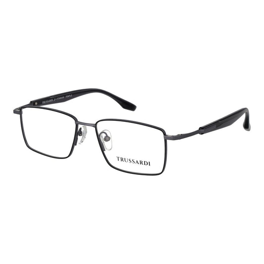 Trussardi Gray Stainless Steel Glasses Frames