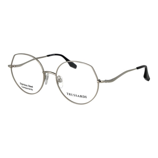 Trussardi Silver Stainless Steel Glasses Frames