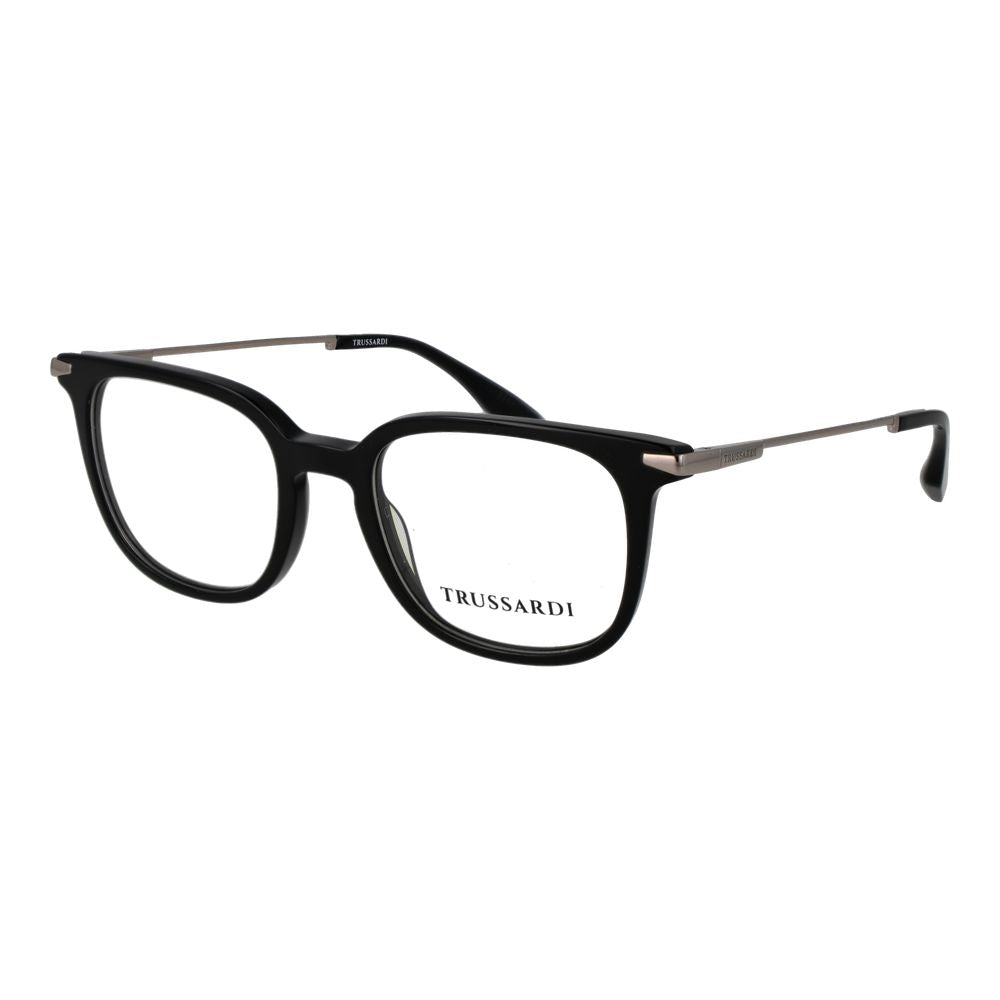 Trussardi Black Acetate Glasses Frames