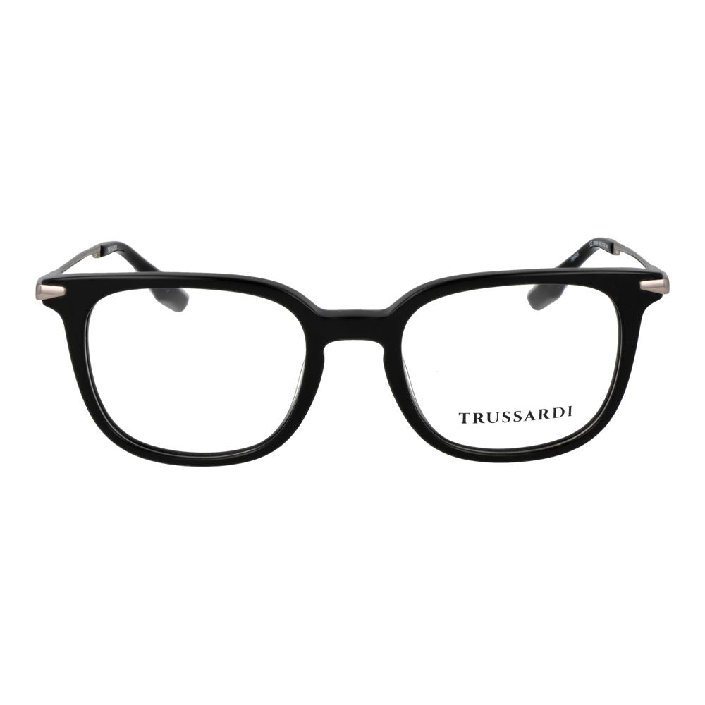 Trussardi Black Acetate Glasses Frames