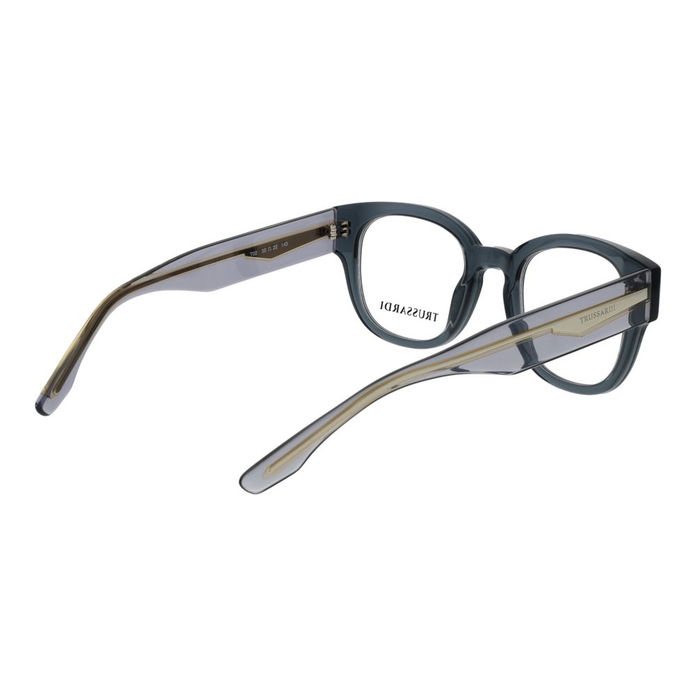 Trussardi Gray Acetate Glasses Frames
