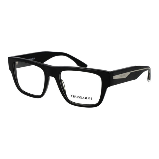 Trussardi Black Acetate Glasses Frames