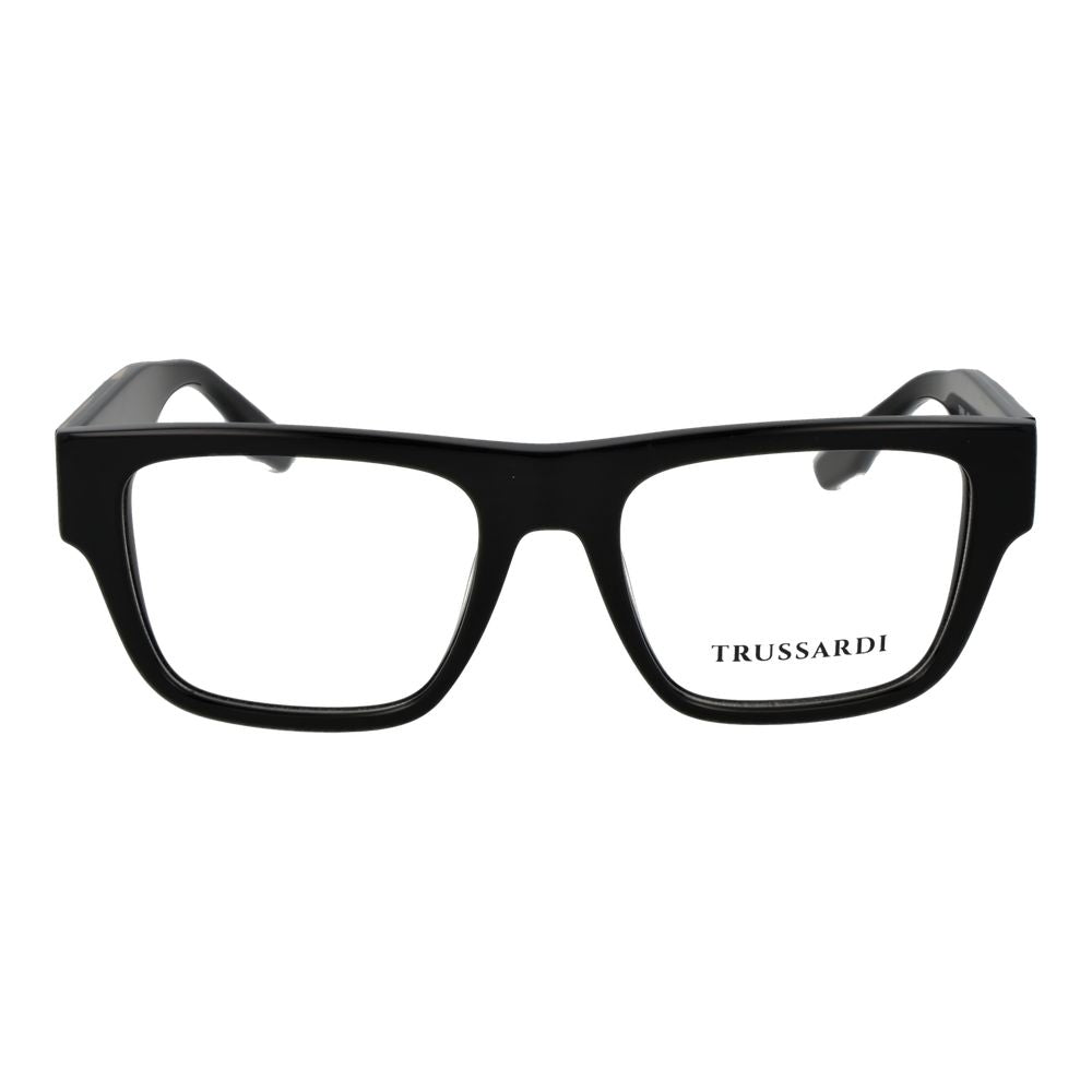 Trussardi Black Acetate Glasses Frames