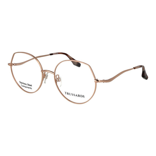 Trussardi Rose Gold Stainless Steel Glasses Frames