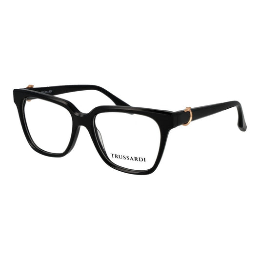 Trussardi Black Acetate Glasses Frames