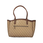 Guess Jeans Beige Polyurethane Womens Bag