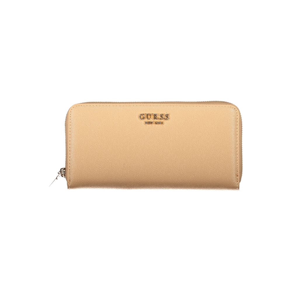 Guess Jeans Beige Polyethylene Wallet