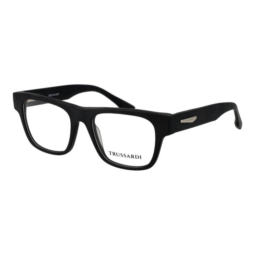 Trussardi Black Acetate Glasses Frames