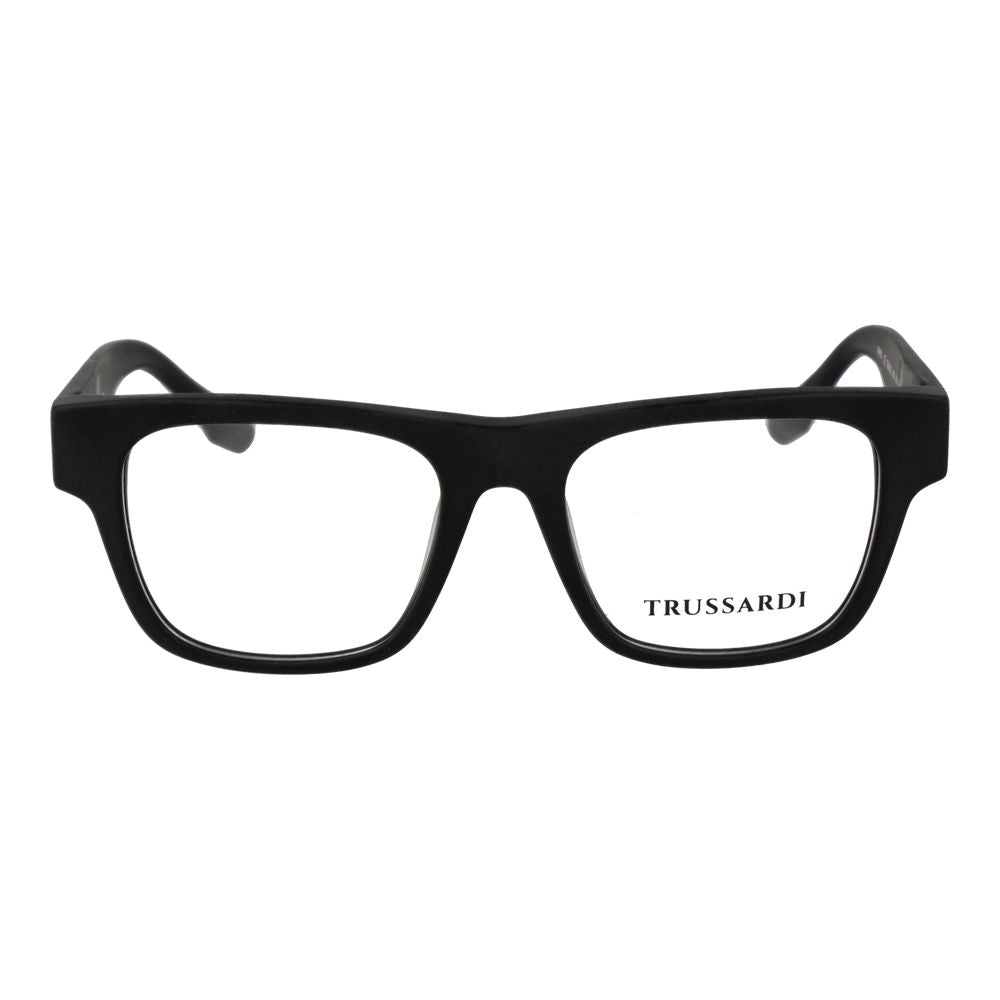 Trussardi Black Acetate Glasses Frames