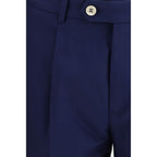 Brunello Cucinelli Blue Wool Oves Aries Two-Piece Suit Brunello Cucinelli