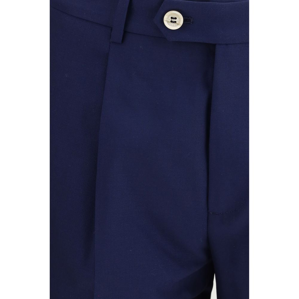 Brunello Cucinelli Blue Wool Oves Aries Two-Piece Suit Brunello Cucinelli