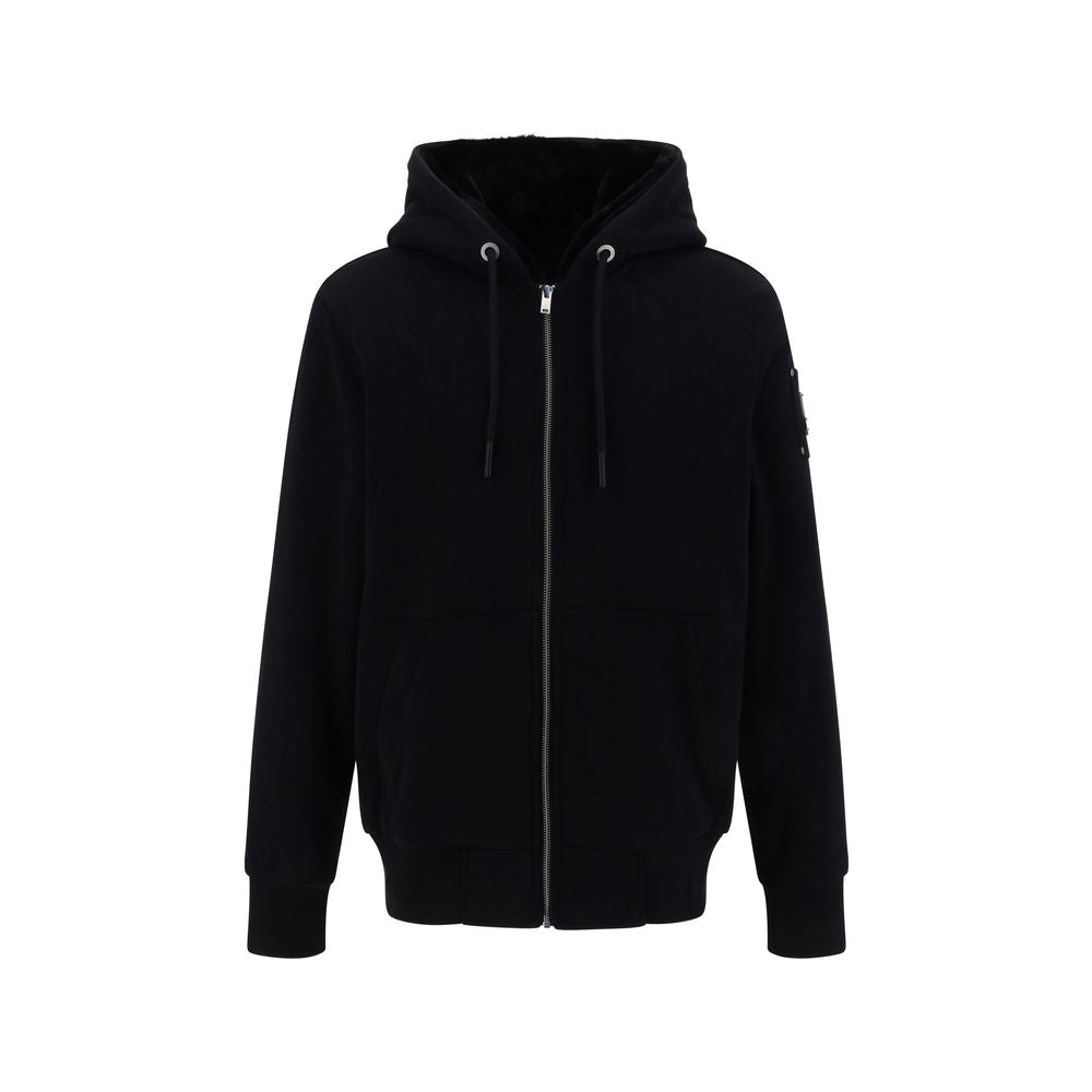 Moose Knuckles Black Polyester Hoodie Moose Knuckles