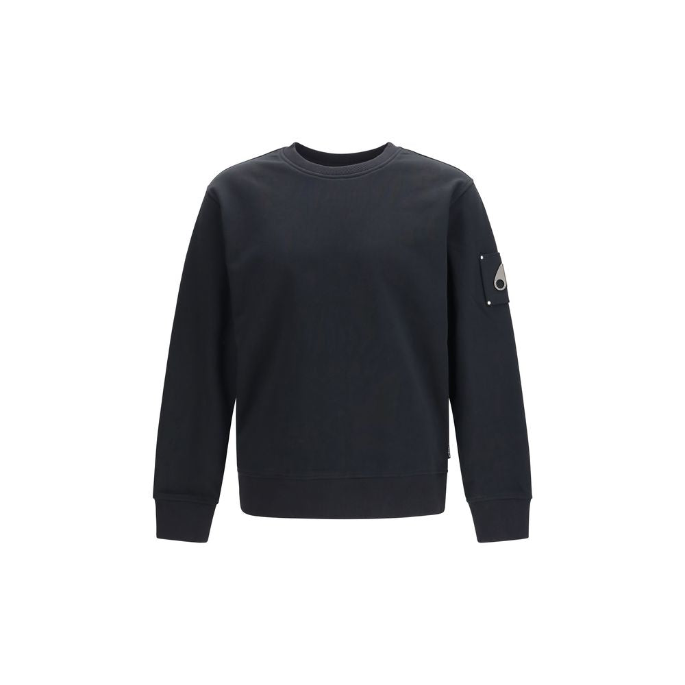 Moose Knuckles Black Cotton Sweatshirt Moose Knuckles