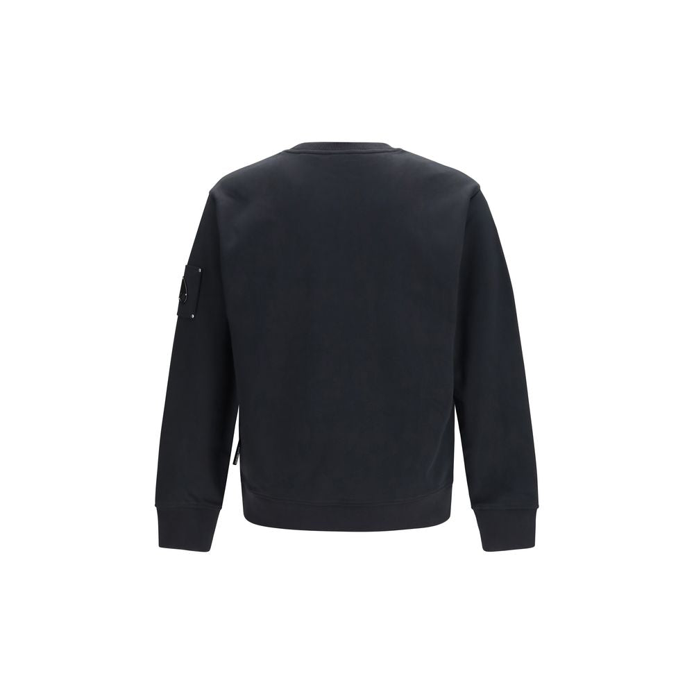 Moose Knuckles Black Cotton Sweatshirt Moose Knuckles