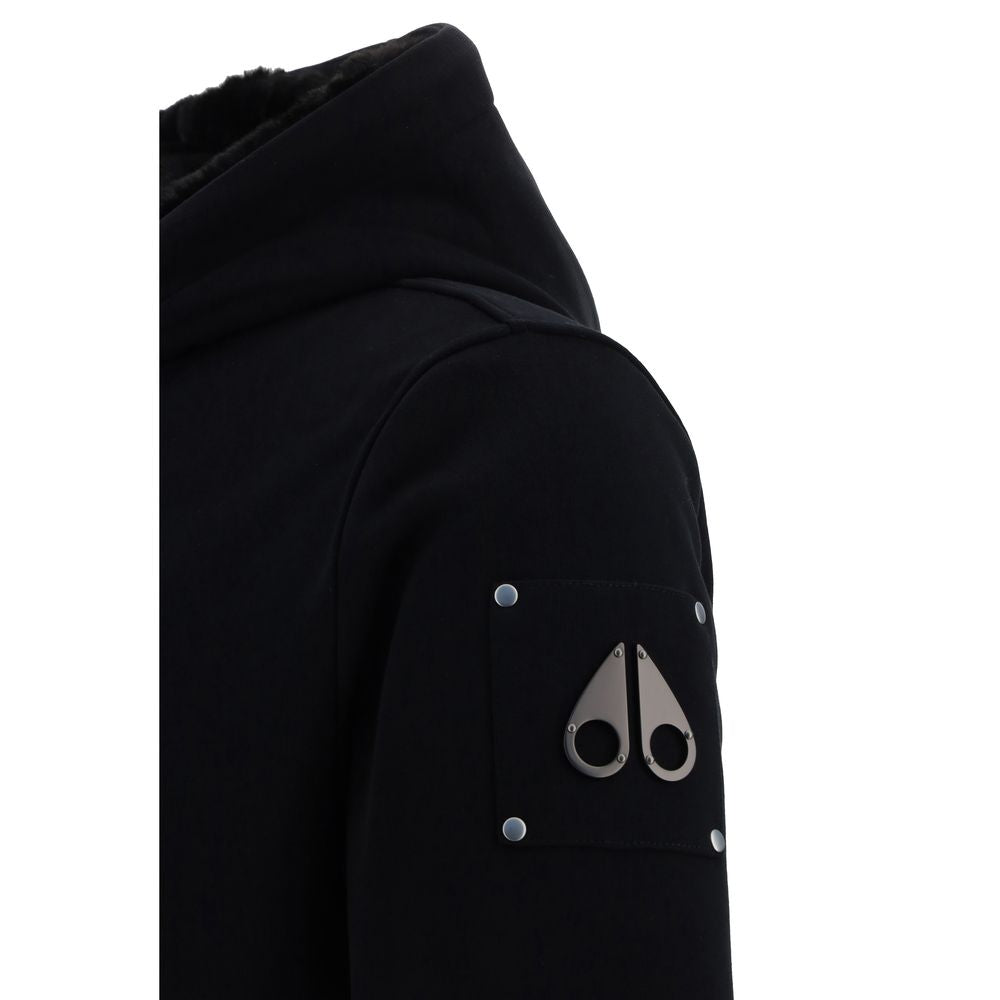 Moose Knuckles Black Polyester Hoodie Moose Knuckles