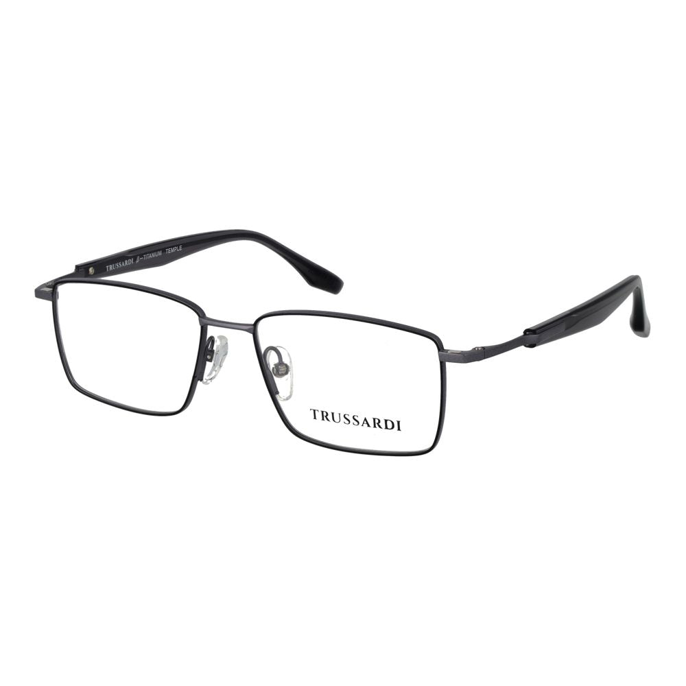Trussardi Gray Titanium Glasses Frames Trussardi