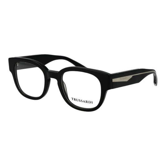Trussardi Black Acetate Glasses Frames Trussardi