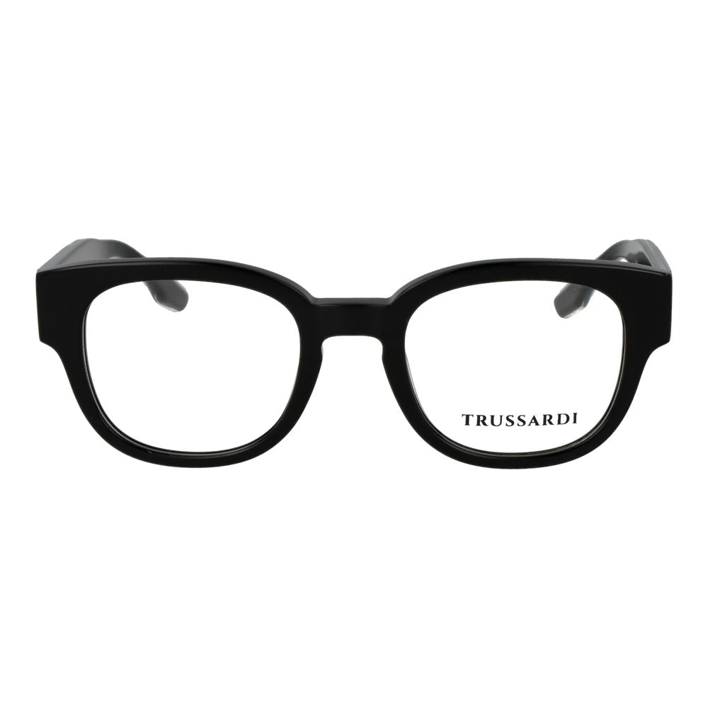 Trussardi Black Acetate Glasses Frames Trussardi