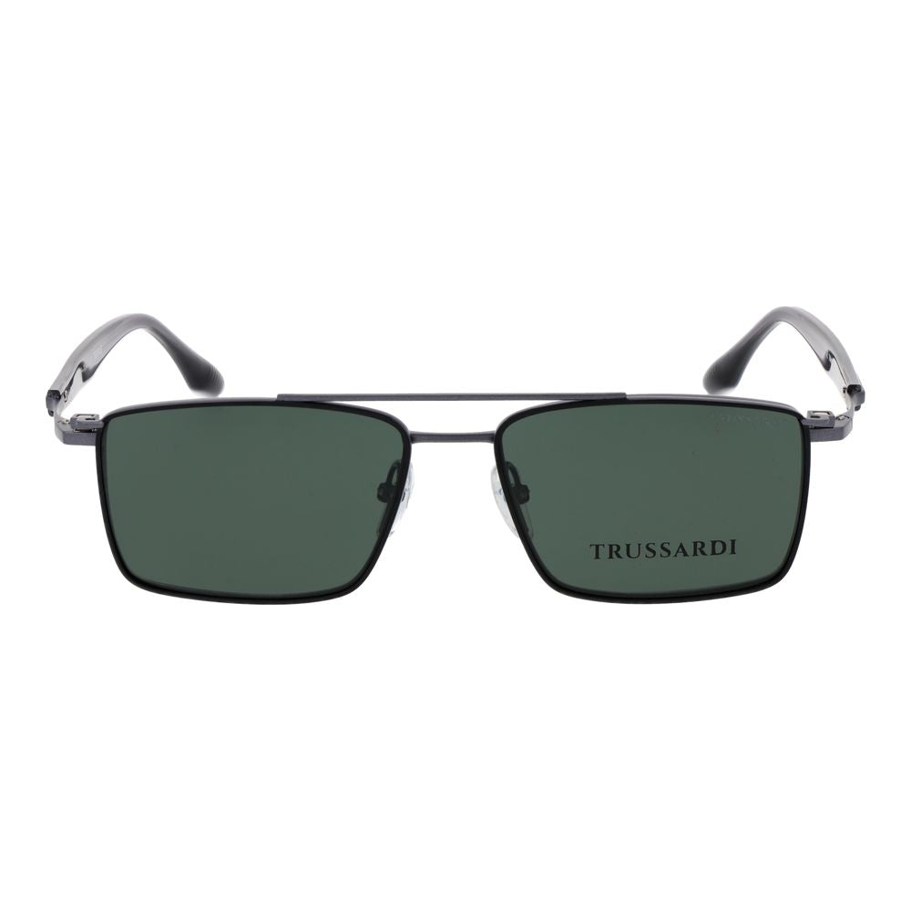 Trussardi Gray Titanium Glasses Frames Trussardi